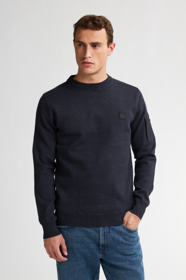 Petrol Industries FINE KNIT JUMPER RALEIGH M 3050 KWR249 5092 Royal Navy