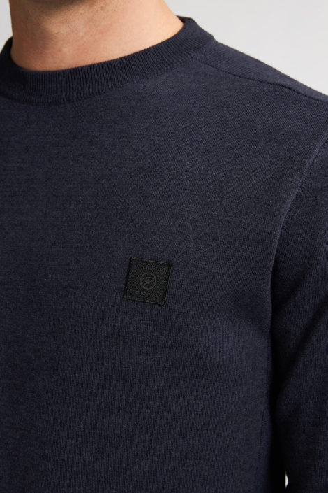 Petrol Industries blauwe heren trui | Kleurstaal