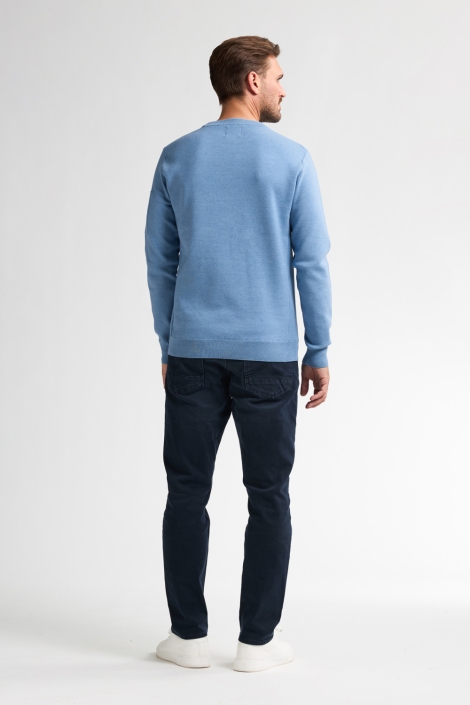 Petrol Industries blauwe heren trui | Model