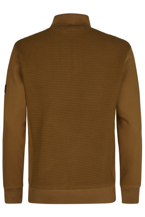 Petrol Industries bruine heren trui | Achteraanzicht