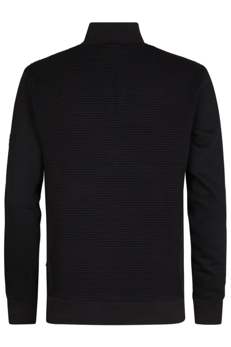 Petrol Industries zwarte heren sweater | Achteraanzicht