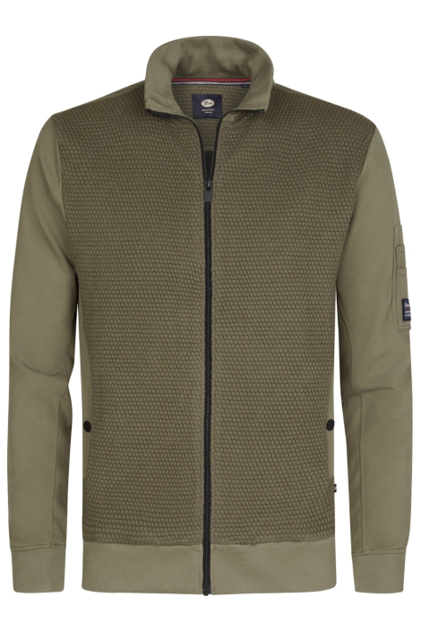 Petrol Industries groene heren vest | Vooraanzicht