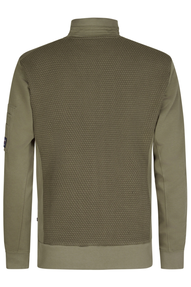 Petrol Industries groene heren vest | Achteraanzicht