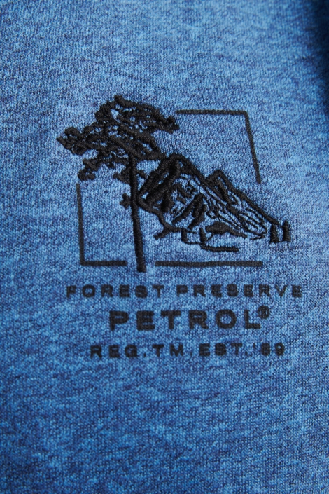 Petrol Industries blauwe heren vest | Kleurstaal