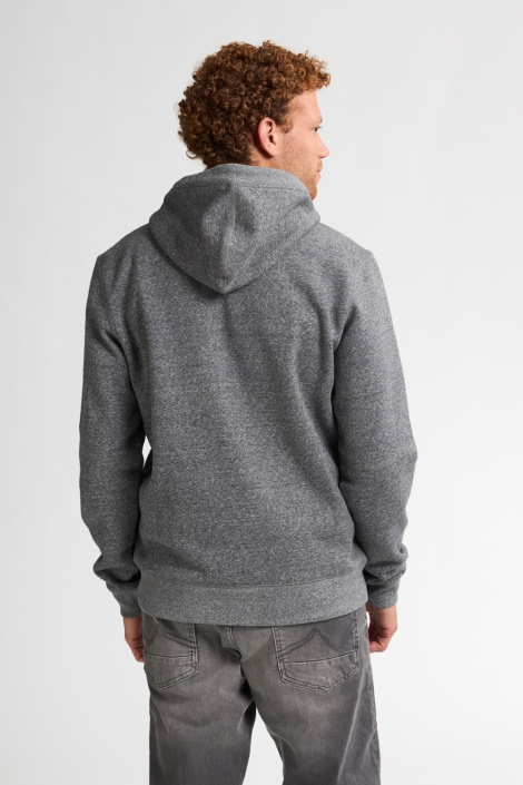 Petrol Industries grijze heren vest | Model achteraanzicht