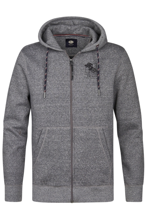 Petrol Industries grijze heren vest | Vooraanzicht