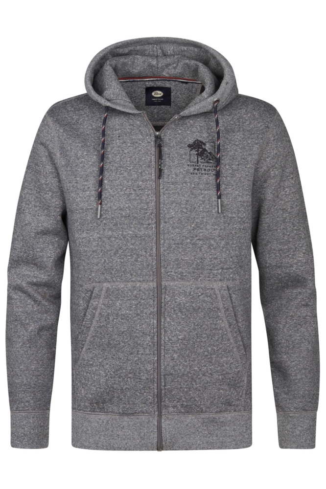 Petrol Industries grijze heren vest | Vooraanzicht