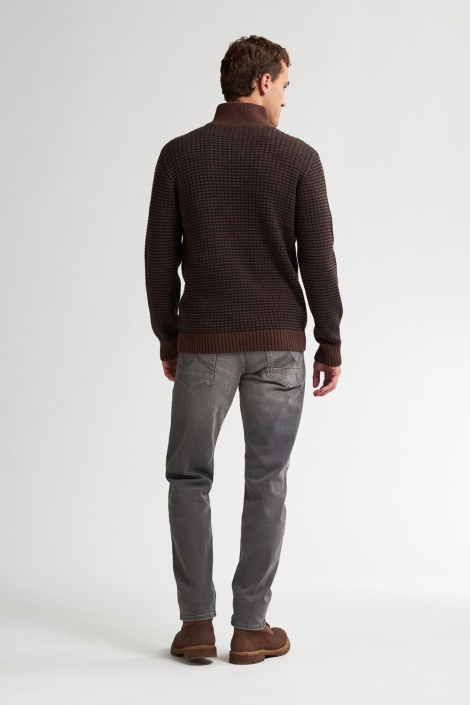 Petrol Industries bruine heren trui | Model