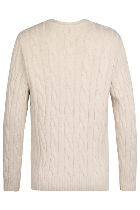 Petrol Industries beige heren trui | Achteraanzicht