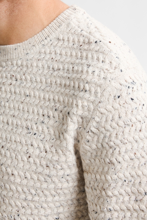 Petrol Industries beige heren trui | Unique Selling Point