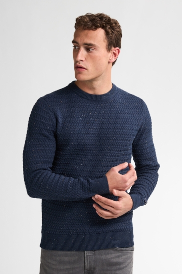 Petrol Industries Trui CABLE KNIT JUMPER MADISON M 3050 KWR222 5090 DEEP CAPRI