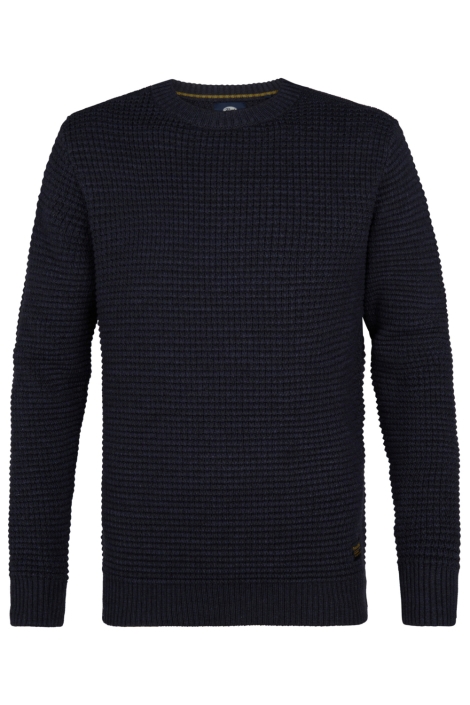 Petrol Industries zwarte heren trui | Vooraanzicht