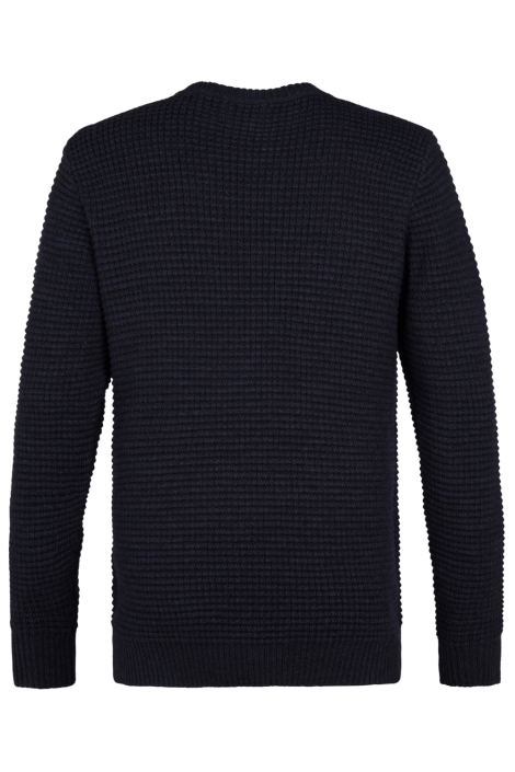 Petrol Industries zwarte heren trui | Achteraanzicht