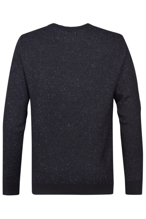 Petrol Industries blauwe heren trui | Achteraanzicht