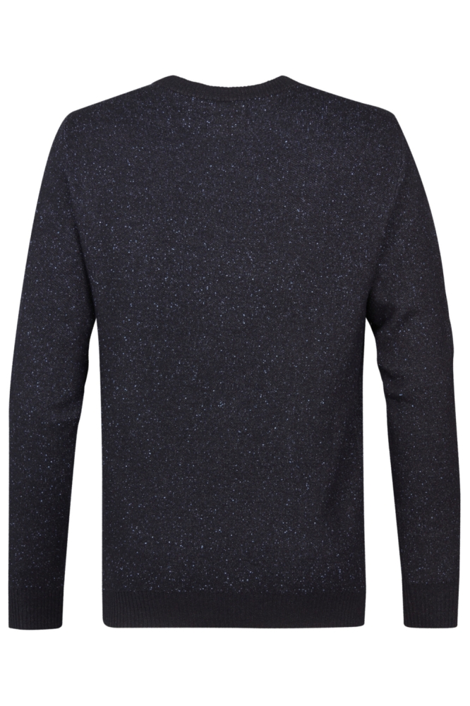 Petrol Industries blauwe heren trui | Achteraanzicht