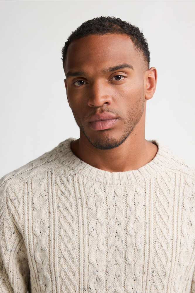 Petrol Industries beige heren trui | Close up