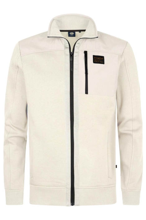 Petrol Industries witte heren vest | Vooraanzicht