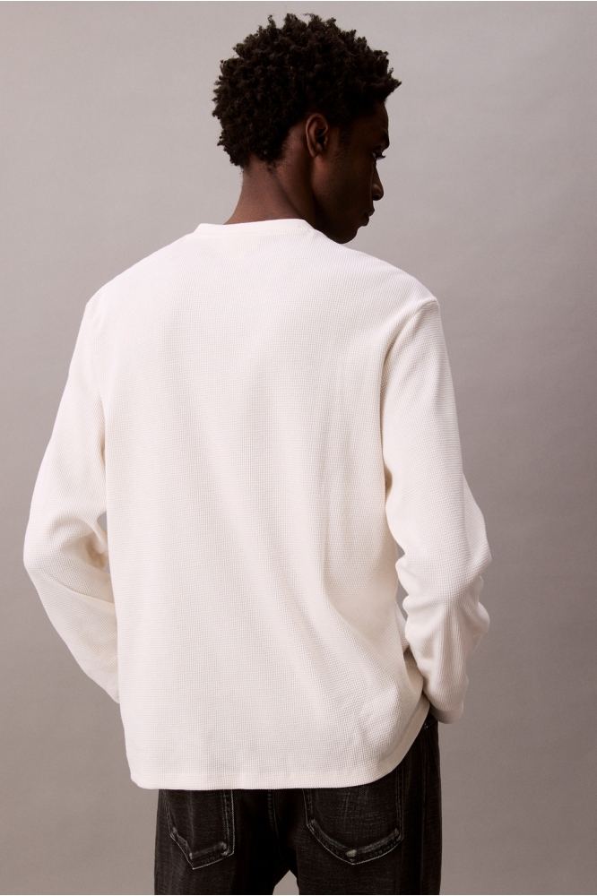 Calvin Klein beige heren t-shirt | Model achteraanzicht