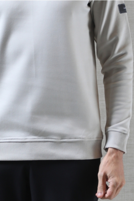 Gabbiano beige heren sweater | Close up