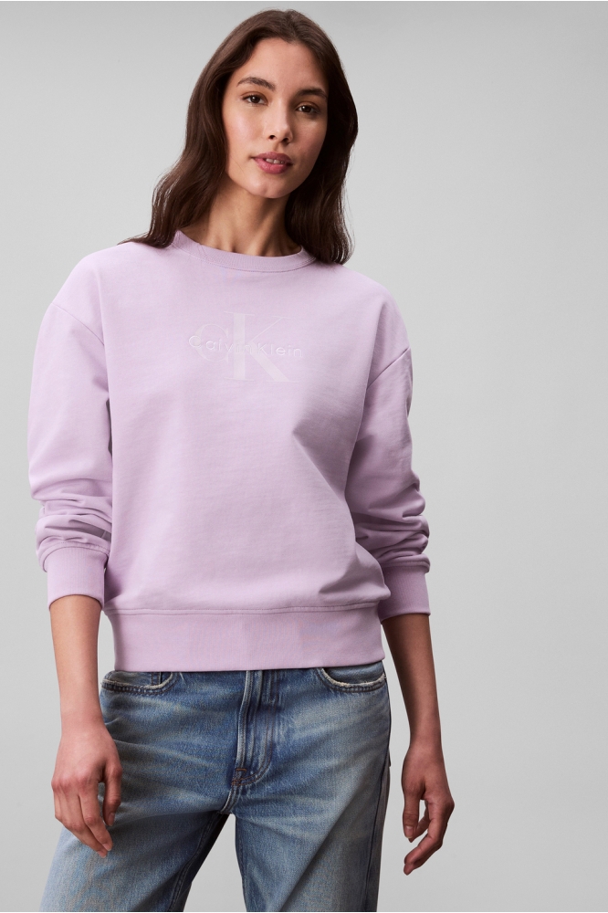 Calvin Klein roze dames sweater | Model vooraanzicht