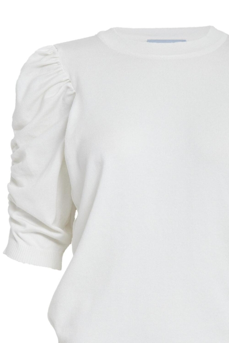 Minus ecru dames trui | Close up