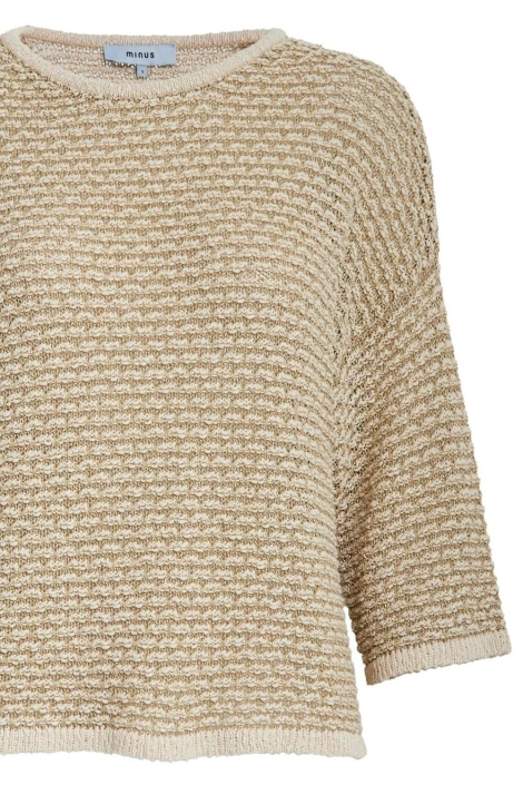 Minus beige dames trui | Close up