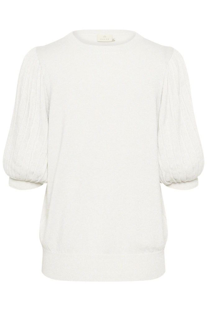 Kaffe zilveren dames trui | Vooraanzicht