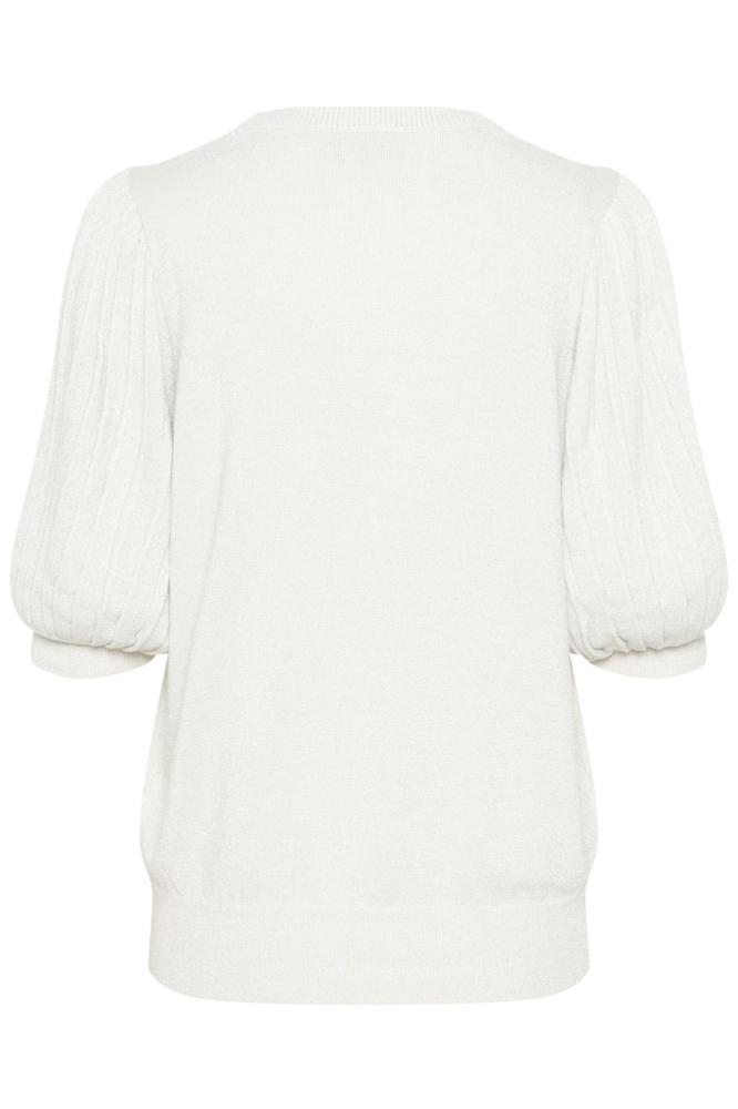 Kaffe zilveren dames trui | Achteraanzicht