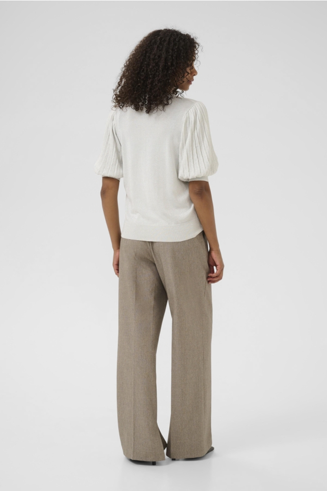 Kaffe zilveren dames trui | Model