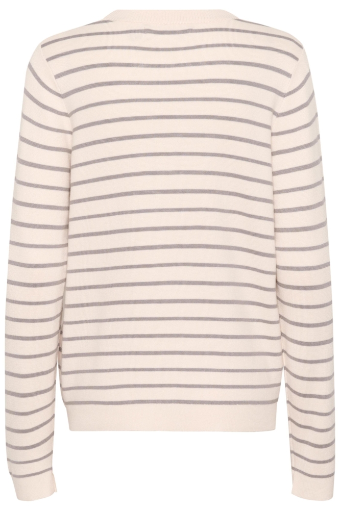 Culture beige dames trui | Achteraanzicht