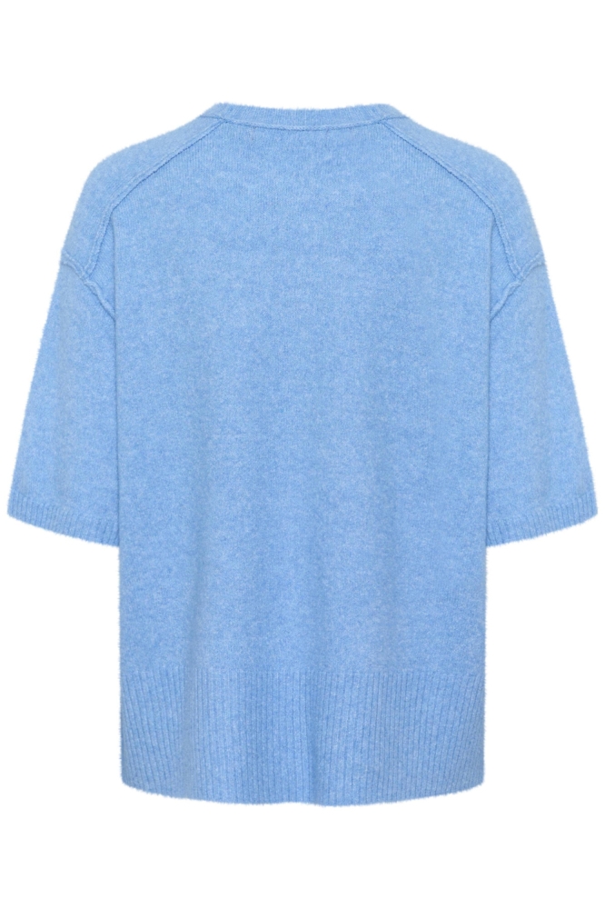 Culture blauwe dames trui | Achteraanzicht