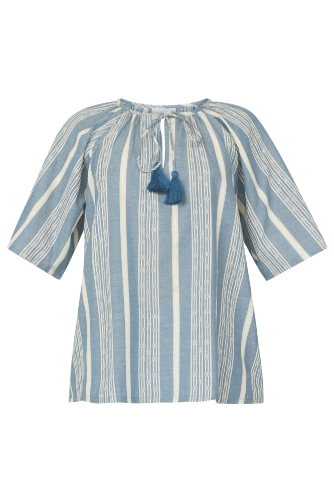 SisterS point blauwe dames t-shirt | Vooraanzicht