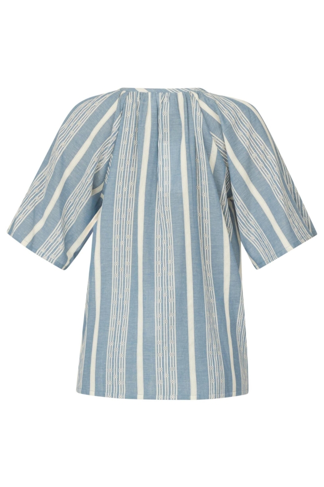 SisterS point blauwe dames t-shirt | Achteraanzicht