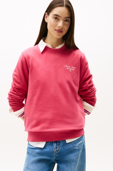 Tommy Jeans TJW REG ESS LOGO DW0DW21960 X15 VINTAGE CERISE