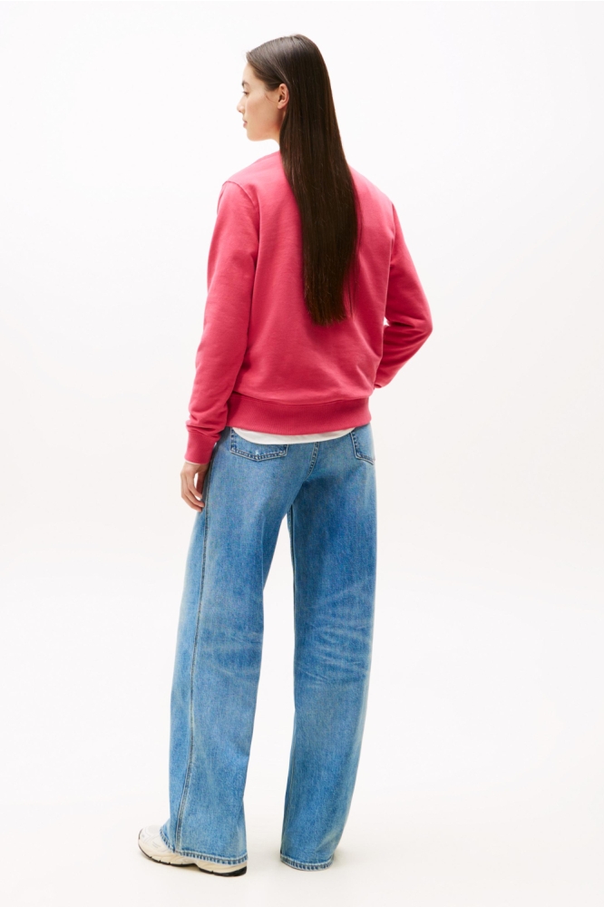 Tommy Jeans roze dames sweater | Model