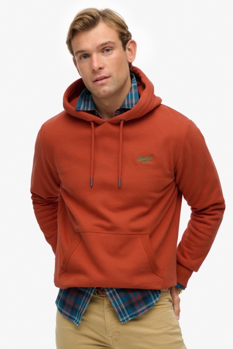 Superdry oranje heren sweater | Model