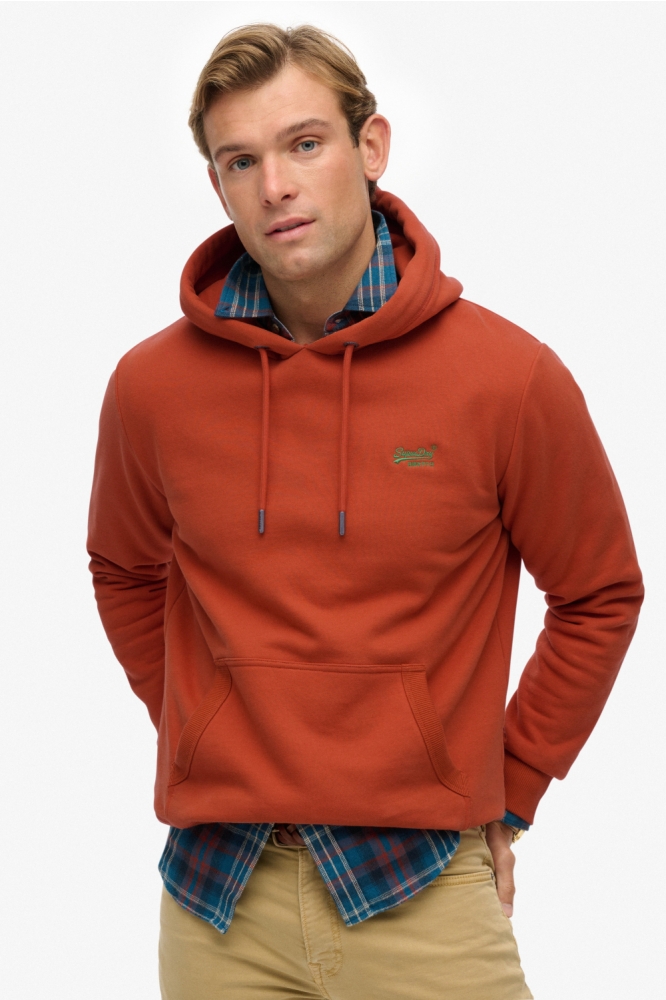 Superdry oranje heren sweater | Model