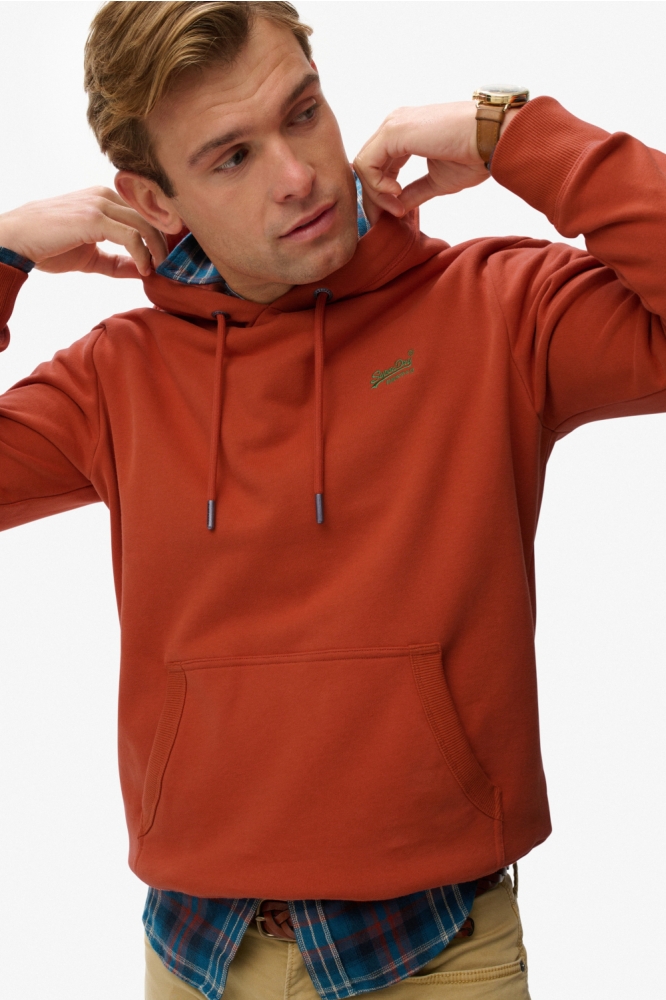 Superdry oranje heren sweater | Model