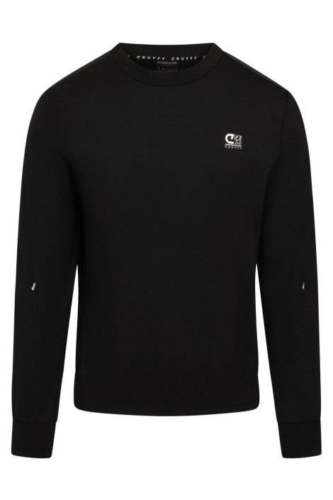Cruyff zwarte heren sweater | Vooraanzicht