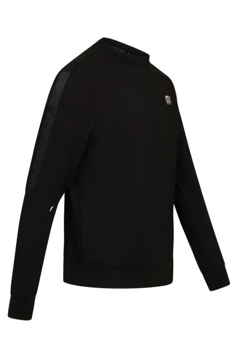 Cruyff zwarte heren sweater | Zijaanzicht