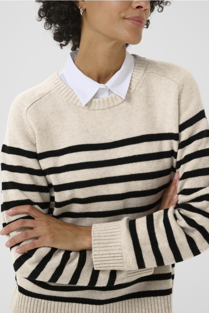 Part Two beige dames trui | Close up