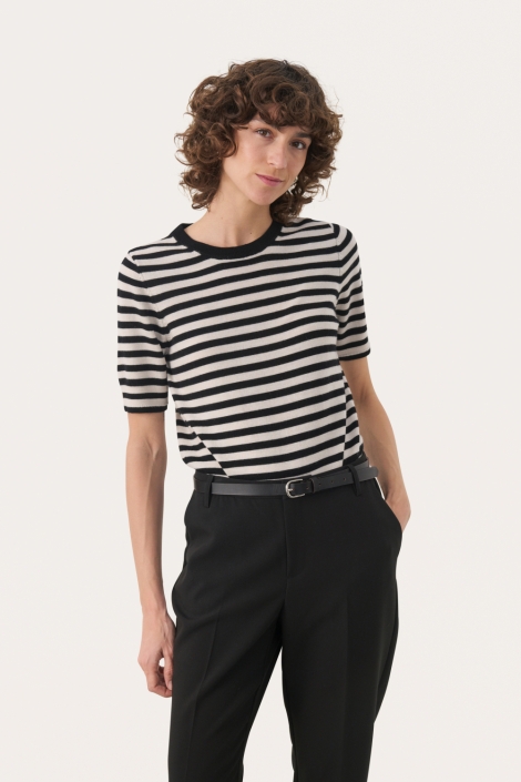 Part Two beige dames trui | Model vooraanzicht