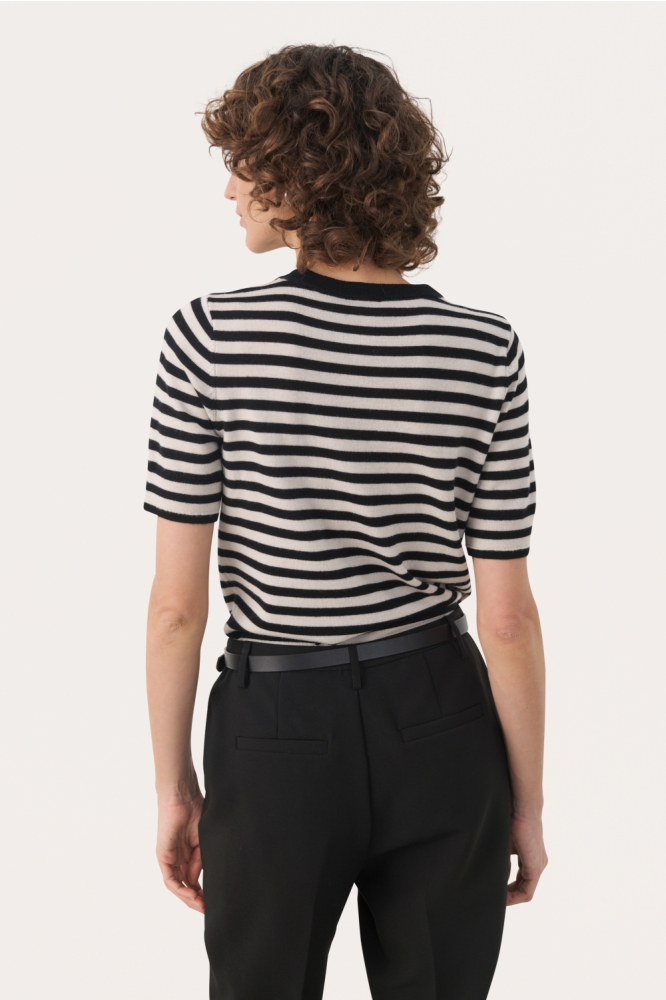 Part Two beige dames trui | Model achteraanzicht