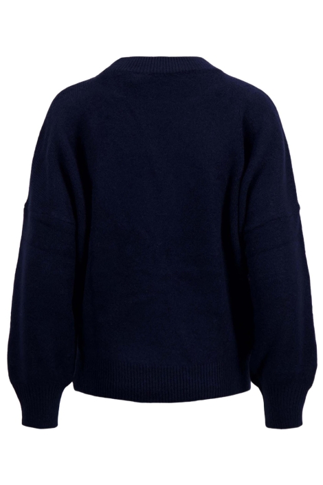 Zusss blauwe dames trui | Achteraanzicht