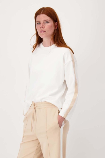 Zusss JERSEY TOP MET BIES 0304-200 7247 BEIGE/OFF WHITE