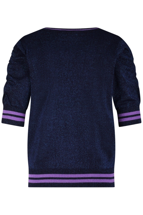 Lady Day blauwe dames trui | Achteraanzicht