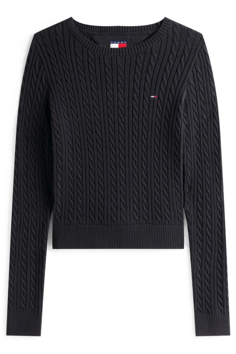 Tommy Jeans zwarte dames trui | Vooraanzicht
