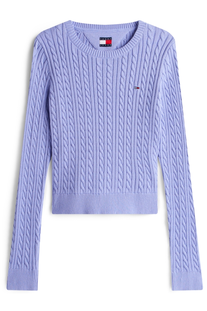 Tommy Jeans paarse dames trui | Vooraanzicht