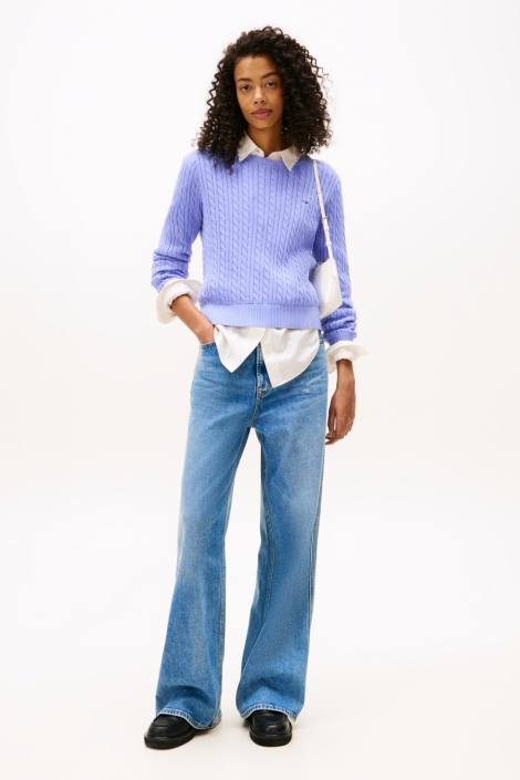 Tommy Jeans paarse dames trui | Model