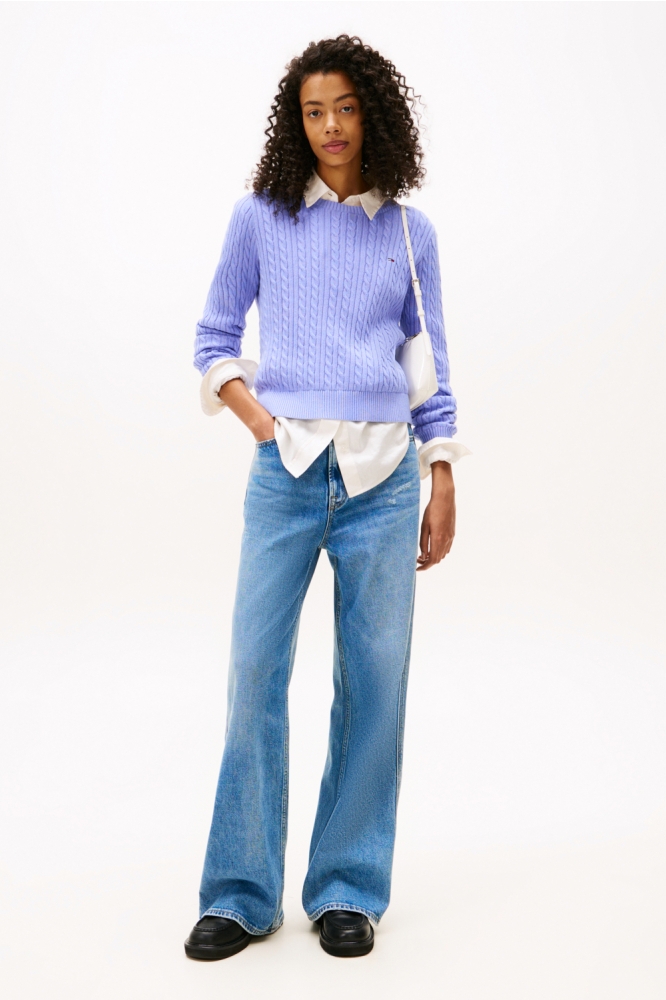 Tommy Jeans paarse dames trui | Model